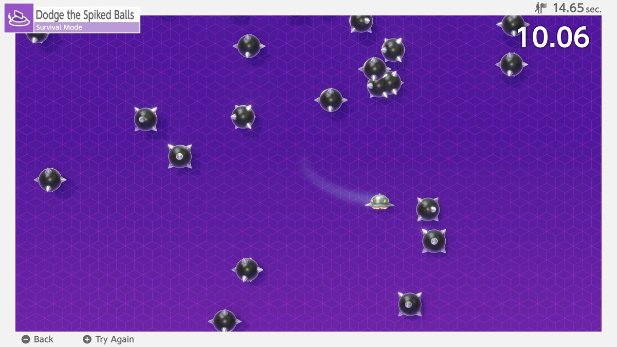 Dieses simple Ausweich-Geschicklichkeits-Game sorgt für kurzweiligen Spass.