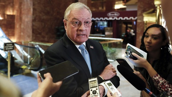FILE - Ret. Lt. Gen. Keith Kellogg speaks to reporters at Trump Tower, Nov. 15, 2016, in New York. (AP Photo/Carolyn Kaster, File)
Keith Kellogg
