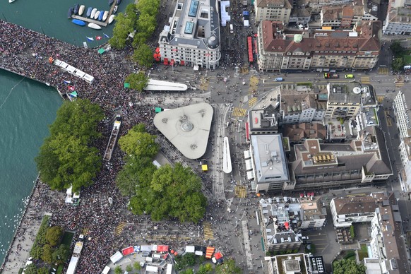 Luftaufnahmen Street Parade 2017