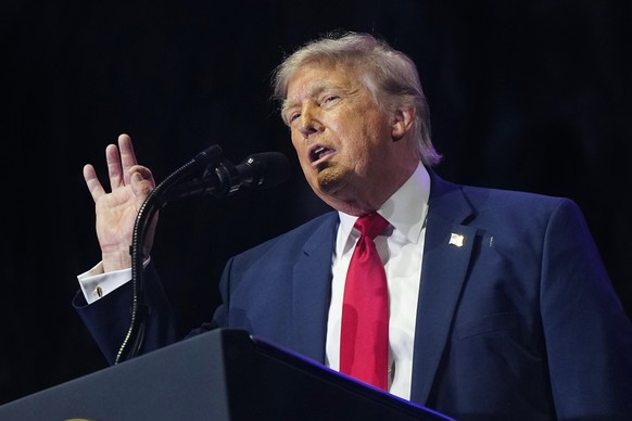 epa13062487 US President Donald Trump speaks at a rally to kick off the 16-day Great American State Fair as part of Washington, D.C.'s celebration of the nation's 250th birthday, on the Nati ...