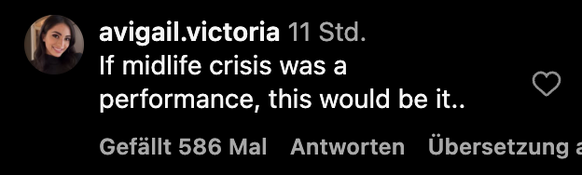 «Wenn Midlife-Crisis eine Performance wäre, das wäre sie gewesen.»