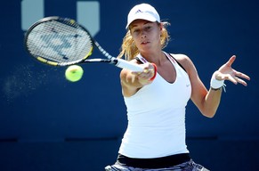 Stefanie Vögele ist in Linz eine Runde weiter. (Archivbild)