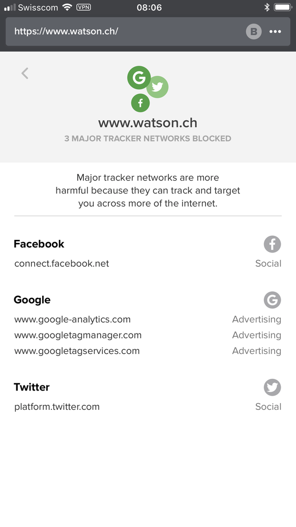 Diese neue App gehГ¶rt auf jedes iPhone und Android-Handy
watson.ch 3 mayor tracker networks blocked рџ‘Ќ