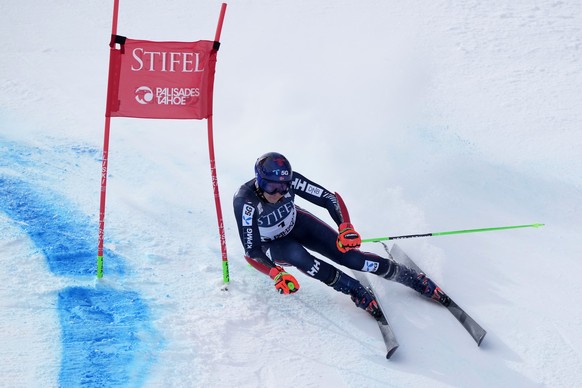 Norway&#039;s Henrik Kristoffersen competes during a men&#039;s World Cup giant slalom skiing race Saturday, Feb. 25, 2023, in Olympic Valley, Calif. (AP Photo/Robert F. Bukaty)
Henrik Kristoffersen