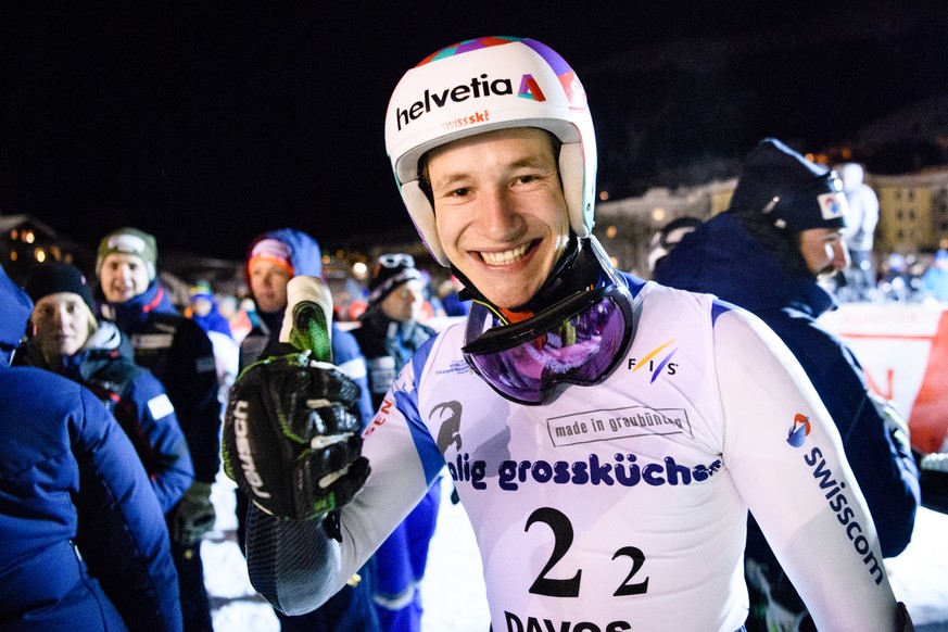 HANDOUT - Der Schweizer Marco Odermatt, beim Alpin Teamevent der FIS Junior World Ski Championships in Davos 2018, fotografiert am Samstag, 03. Februar 2018 in Davos. (JWSC Davos 2018/Manuel Lopez) ** ...