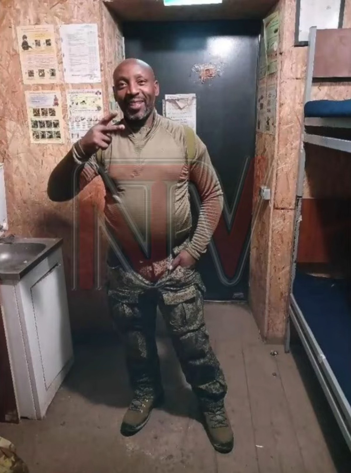 Edson Kamwesigye en Ukraine, avant son décès.
