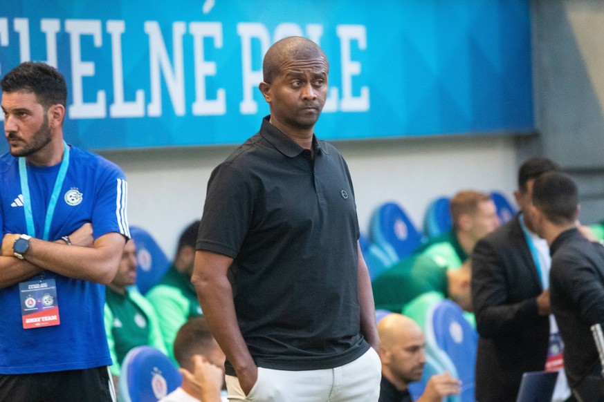 Slovan Bratislava vs Maccabi Haifa Champions league football soccer Mesay Dego of Maccabi Haifa during the Champions League qualification match between SK Slovan Bratislava and Maccabi Haifa FC at the ...