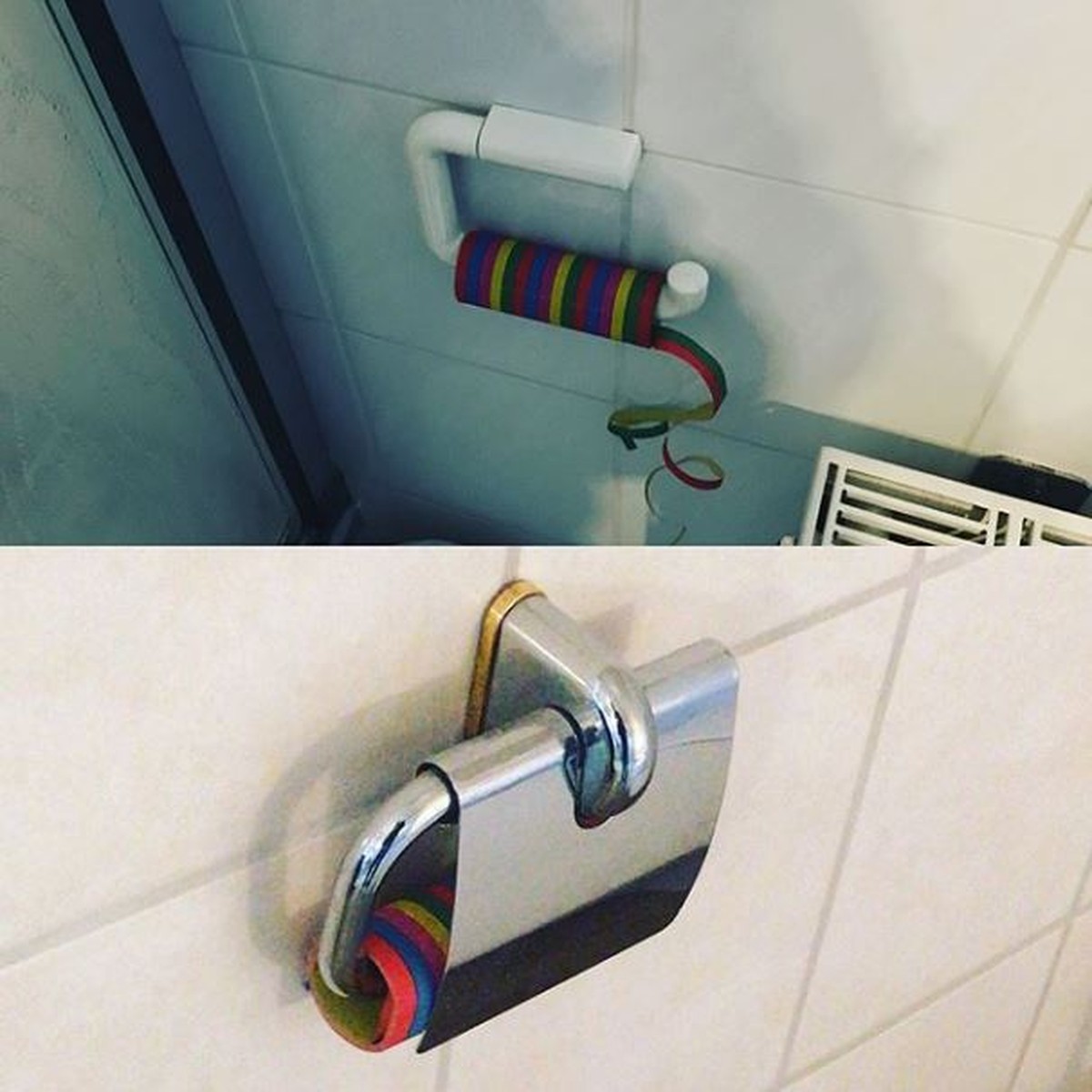 WC-Papier sollte eventuell doch noch in Griffweite deponiert werden ...