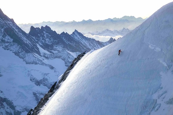 Nicolas Hojac in der oberen Eigernordwand.