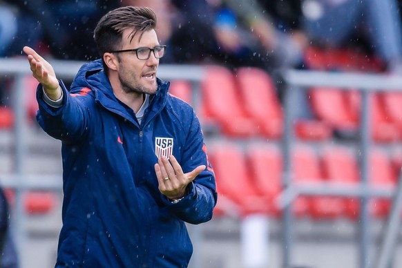 coach Raphael Wicky of USA U18 during the International Friendly, L�nderspiel, Nationalmannschaft match between The Netherlands U18 and United States of America U18 at Sportpark Marsdijk on September  ...