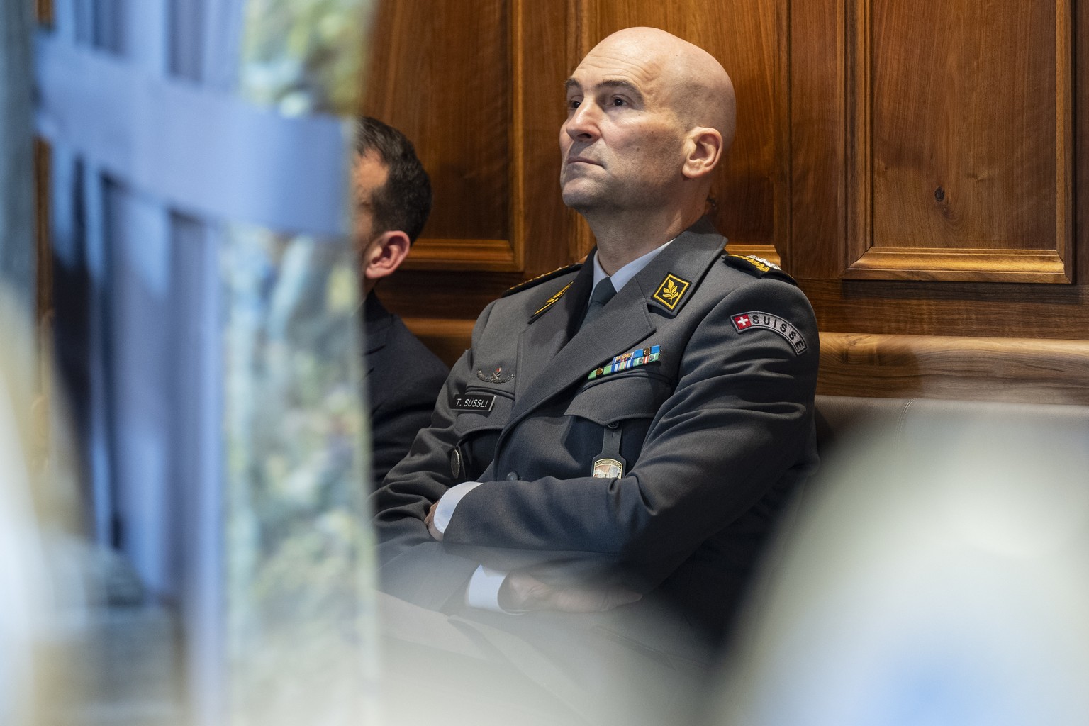ARCHIVBILD ZUM ABGANG VON THOMAS SUESSLI --- Thomas Suessli, Chef der Armee, verfolgt eine Rede im Staenderat an der Herbstsession der Eidgenoessischen Raete, am Mittwoch, 18. September 2024, in Bern. ...