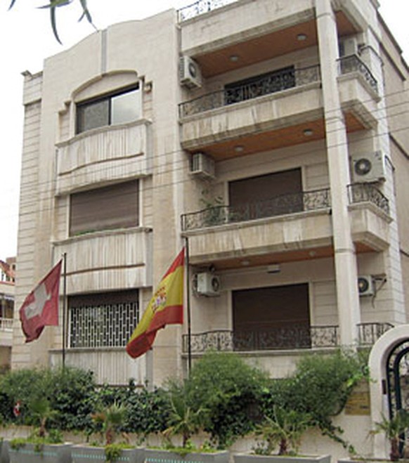 Die Ende Februar 2012 geschlossene Schweizer Botschaft in Damaskus.