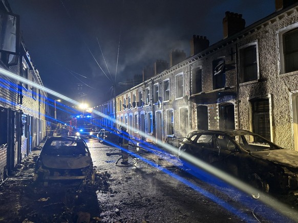Das Ausmass der Zerstörung in den Strassen von Belfast ist enorm.