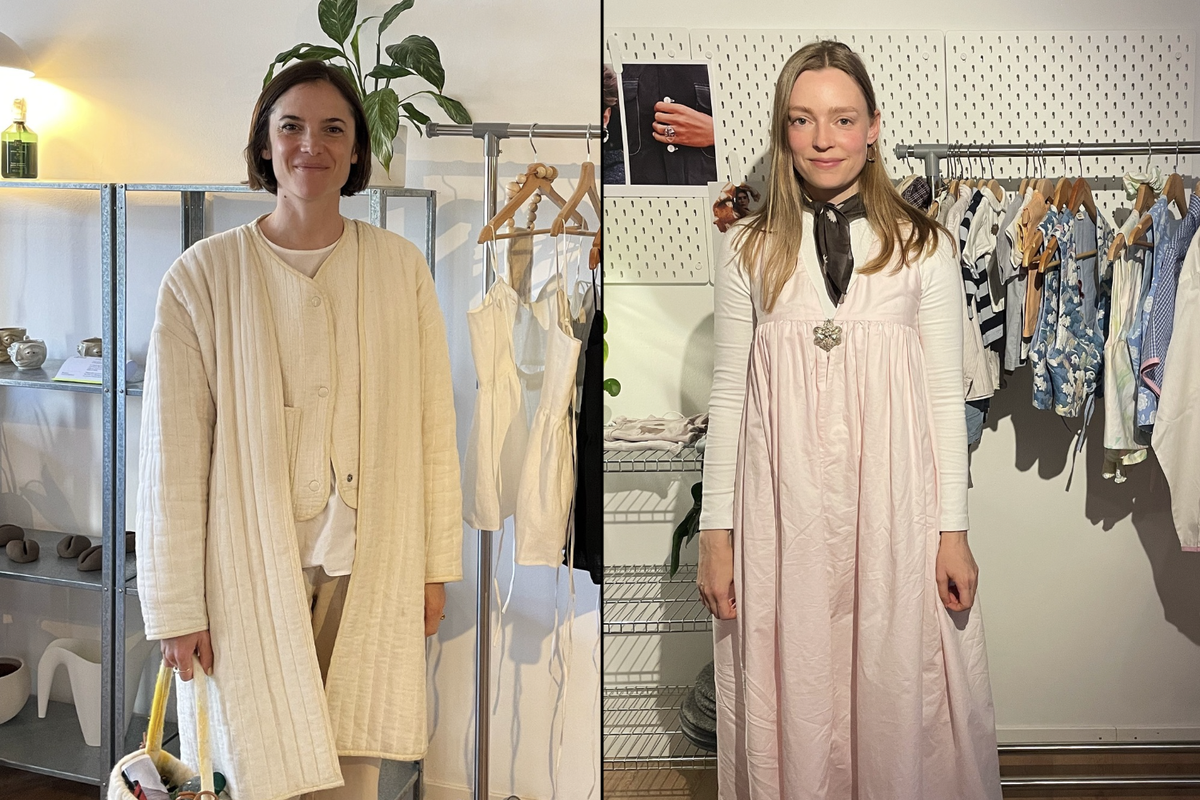 Sophie Fellay et Stéphanie Bircher au pop-up Commun à Bulle.