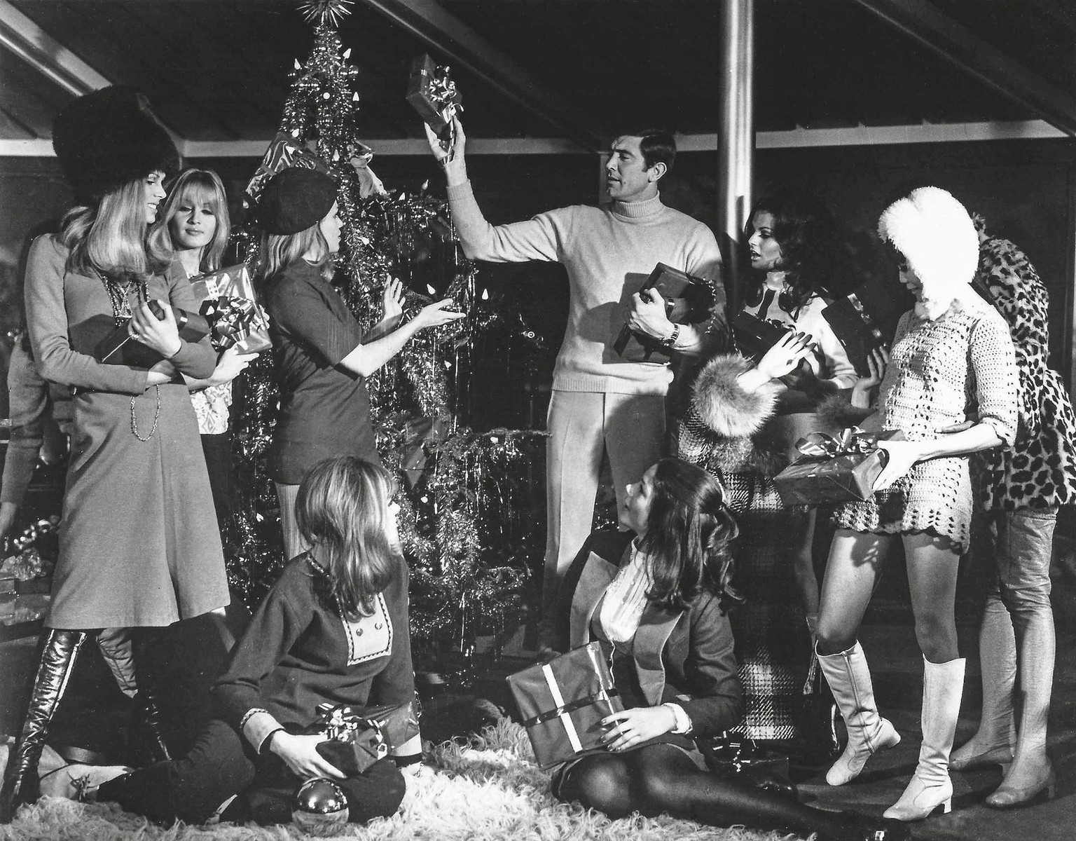 The twelve women, in reality sleeper agents brainwashed by Blofeld, each receive a makeup set as a Christmas 
gift before their departure home to various continents. The perfume atomizer contains the  ...