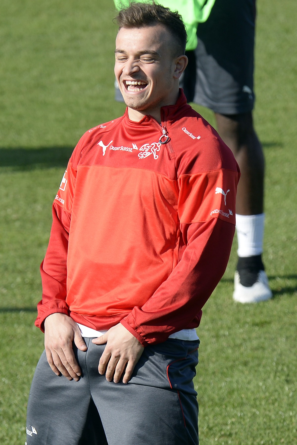In der Nati hat Xherdan Shaqiri offensichtlich alles im Griff.