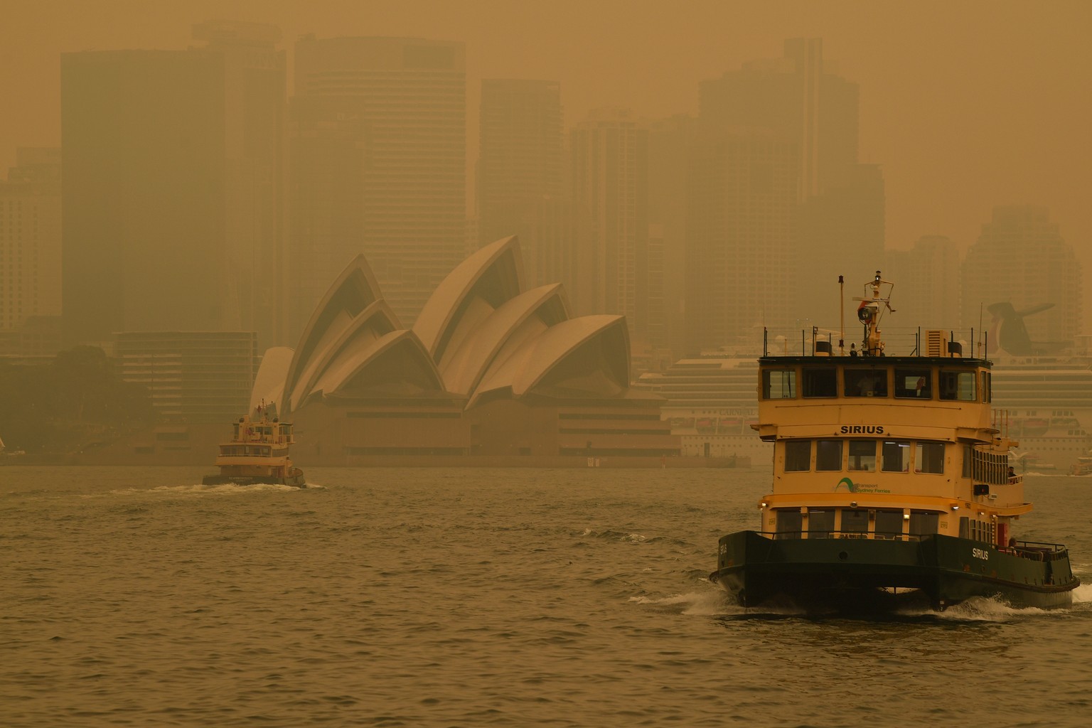 Sydney versinkt im Feuerdunst. In der grössten Stadt Australiens leben mehr als fünf Millionen Einwohner.