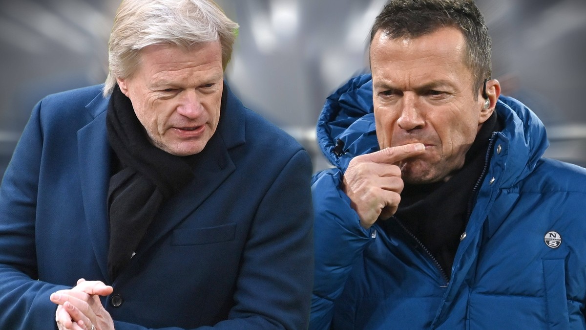 FOTOMONTAGE: Bayern-Vorstand aeussert sich Schlagzeilenlieferant Kahn kontert Matthaeus. Oliver KAHN Vorstandsvorsitzender FCB und Lothar MATTHAEUS liefern sich einen verbalen Schlagabtausch. *** PHOT ...