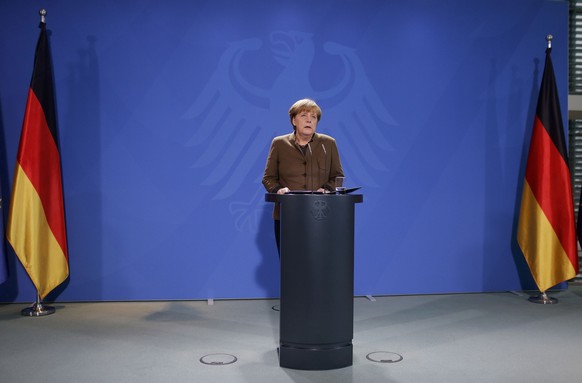 German Chancellor Angela Merkel gives a statement in Berlin, Germany, December 23, 2016. REUTERS/Hannibal Hanschke