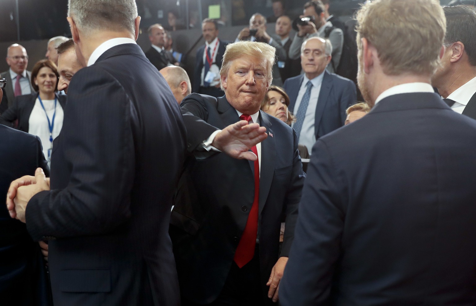 Donald Trump am NATO-Gipfel in Brüssel.