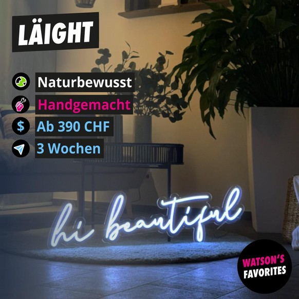 Das personalisierbare Neon Sign von Läight