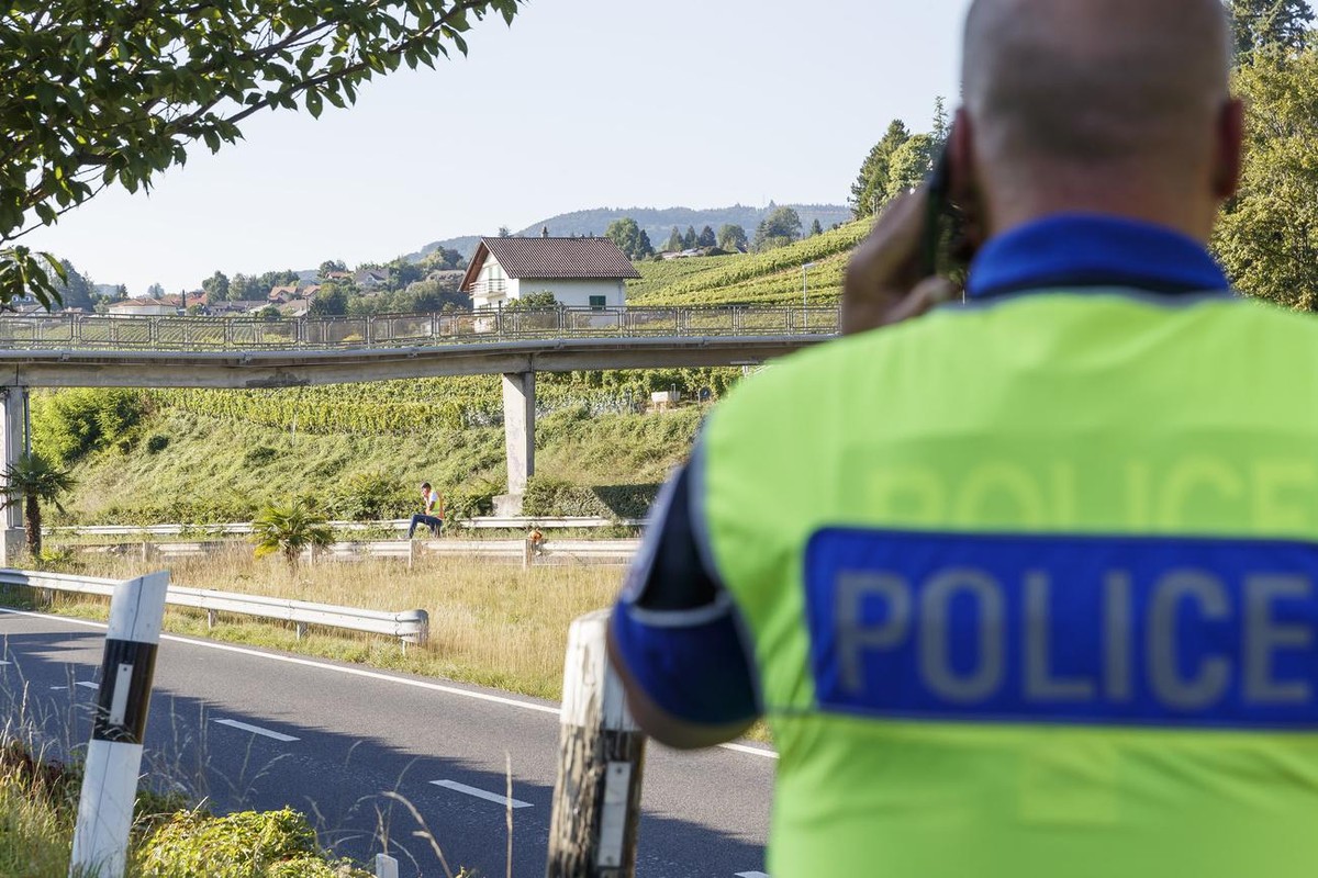 police a1 suisse accident