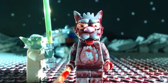 Itchy und Scratchy metzeln sich in der «Star Wars»-Welt nieder: Dieser Schweizer Lego-Film muss es in den Vorspann der Simpsons schaffen!