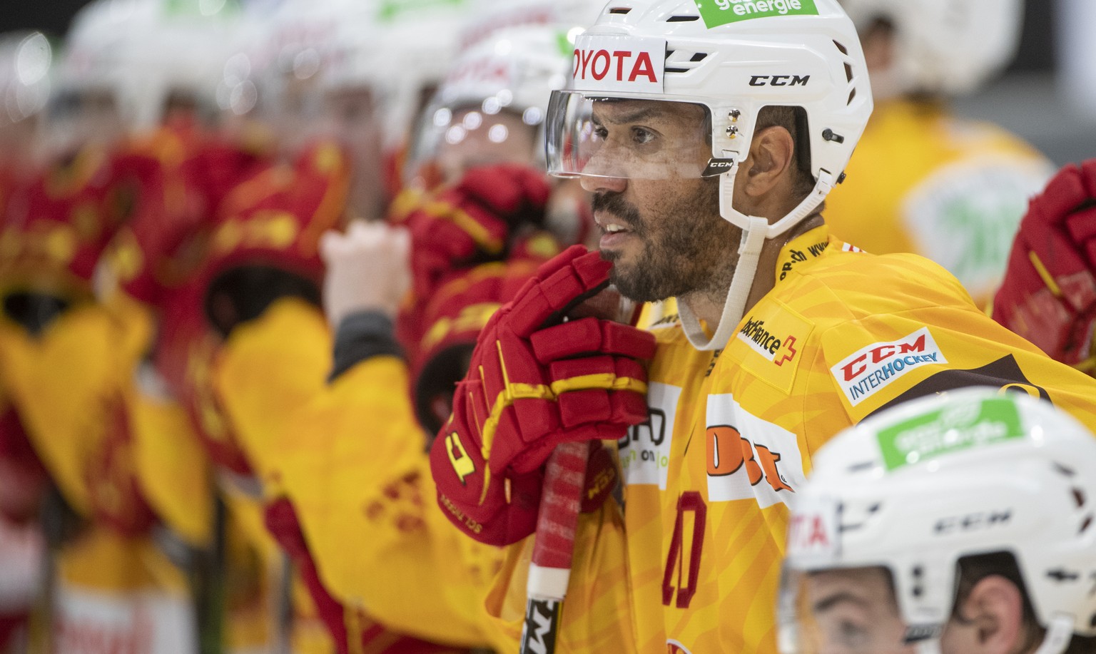 Tigers Robbie Earl nach dem Meisterschaftsspiel der National League zwischen dem HC Fribourg-Gotteron und den SCL Tigers am Sonntag, 5. Januar 2020, in der BCF Arena in Fribourg. (KEYSTONE/Marcel Bier ...