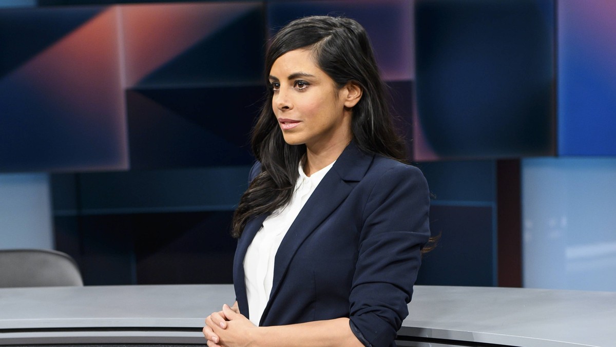Collien Ulmen-Fernandes, Schauspielerin und Moderatorin, hart aber fair Polittalk, TV, Format, mit Moderator - Louis Klamroth, Das Erste, 05.02. 2024, Foto: HMB Media/Uwe Koch *** Collien Ulmen Fernan ...