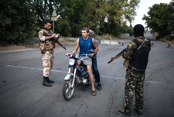 Checkpoint in der Ukraine.