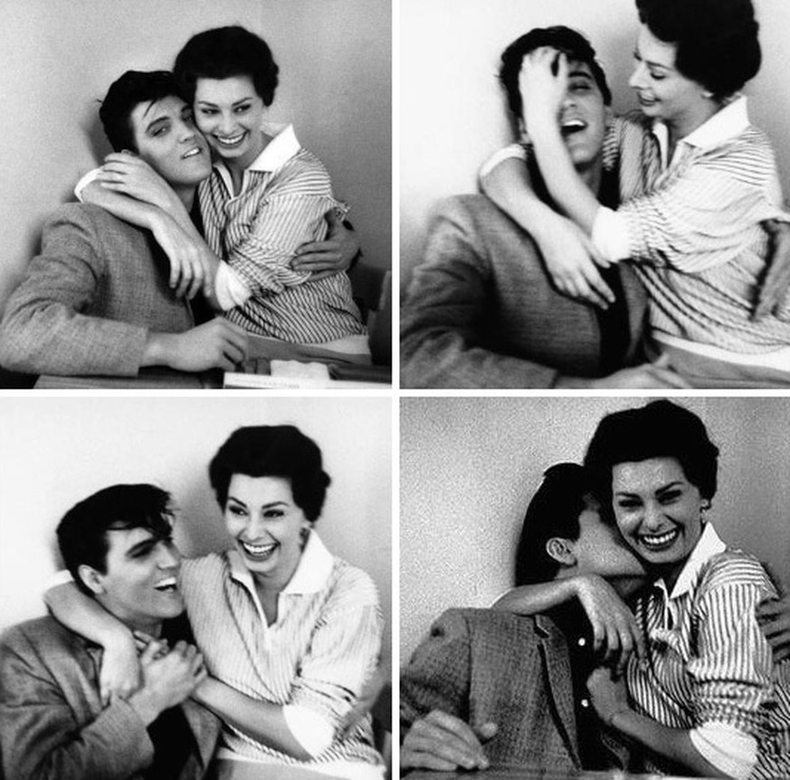 Elvis und Sophia Loren beim Rummachen.