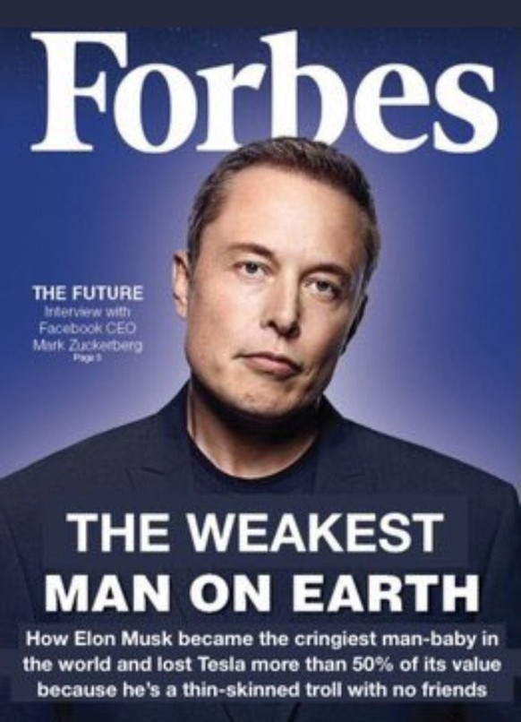 Elon Musk, der schwächste Mensch der Welt