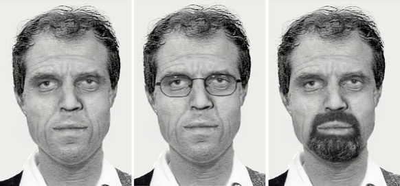 Eine Kombination aus vom BKA herausgegebenen Fahndungsbildern zeigt das ehemalige RAF-Mitglied Ernst-Volker Staub, wie er auf Grundlage von verschiedenen Hinweisen gegenwaertig aussehen koennte. Die m ...