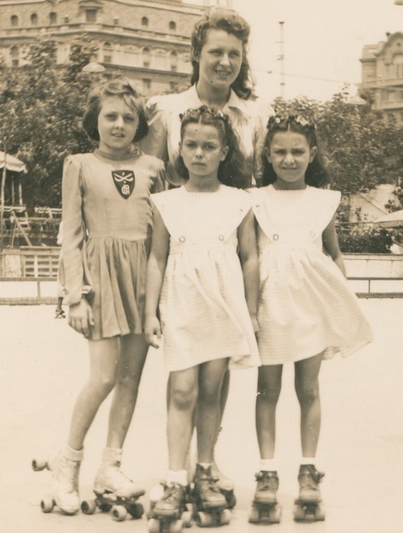 Als Trainerin gab Ursula Wehrli ihr Wissen an den Nachwuchs weiter. Foto von 1949.