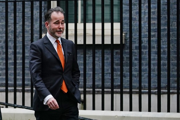CORRECTS THAT CHRIS HEATON-HARRIS IS NOT IN PICTURE - File photo of Chris Pincher in Downing Street, London. Britain���s government is facing another boozy scandal after the deputy chief whip resigned ...