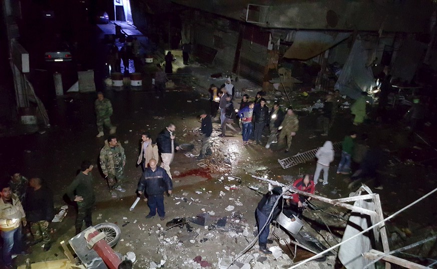 Bild der Zerstörung in Damaskus