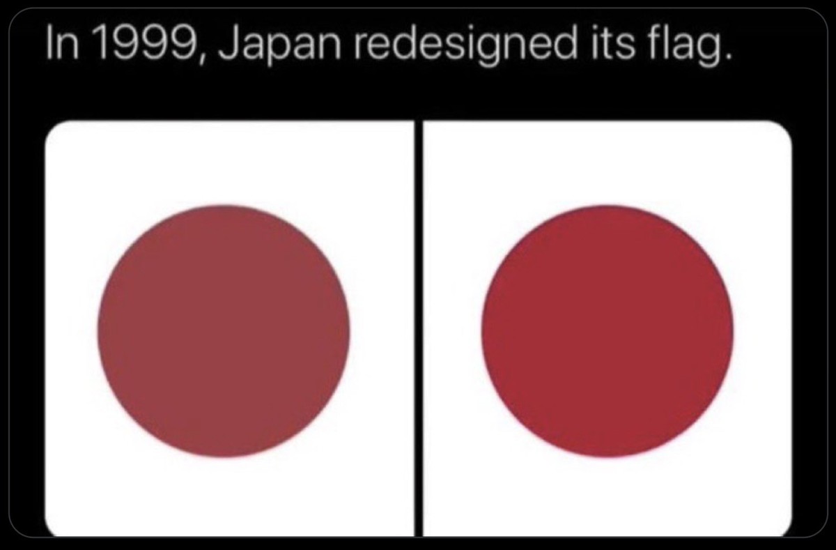 Japan Redesign der Flagge