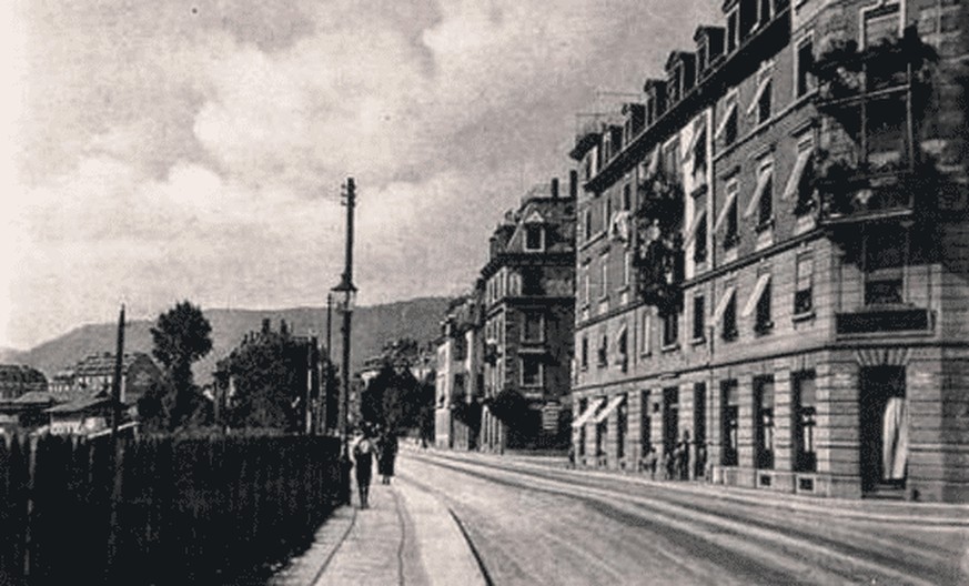 Die Manessestrasse 1910.