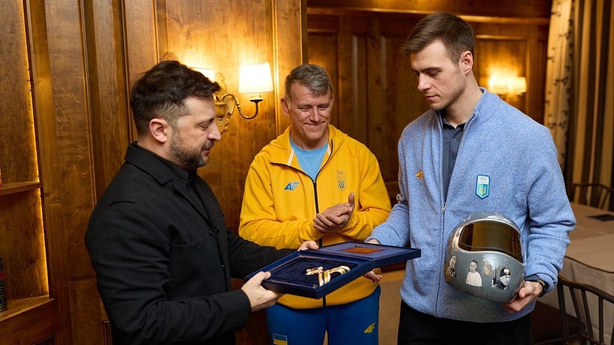 MUNICH, GERMANY - FEBRUARY 14: (----EDITORIAL USE ONLY - MANDATORY CREDIT - 'VOLODYMYR ZELENSKYY'S X ACCOUNT / HANDOUT' - NO MARKETING NO ADVERTISING CAMPAIGNS - DISTRIBUTED AS A SERVIC ...