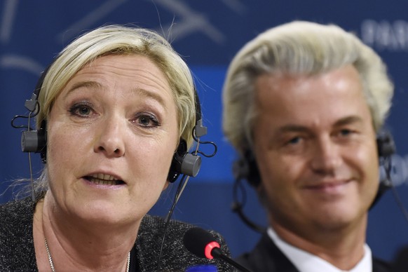Marine Le Pen und Geert Wilders.