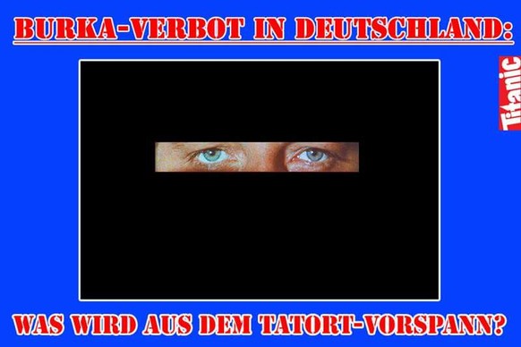 101 Bilder gegen Langeweile: Der Picdump ist da!
Burkaverbot am Sonntagabend!