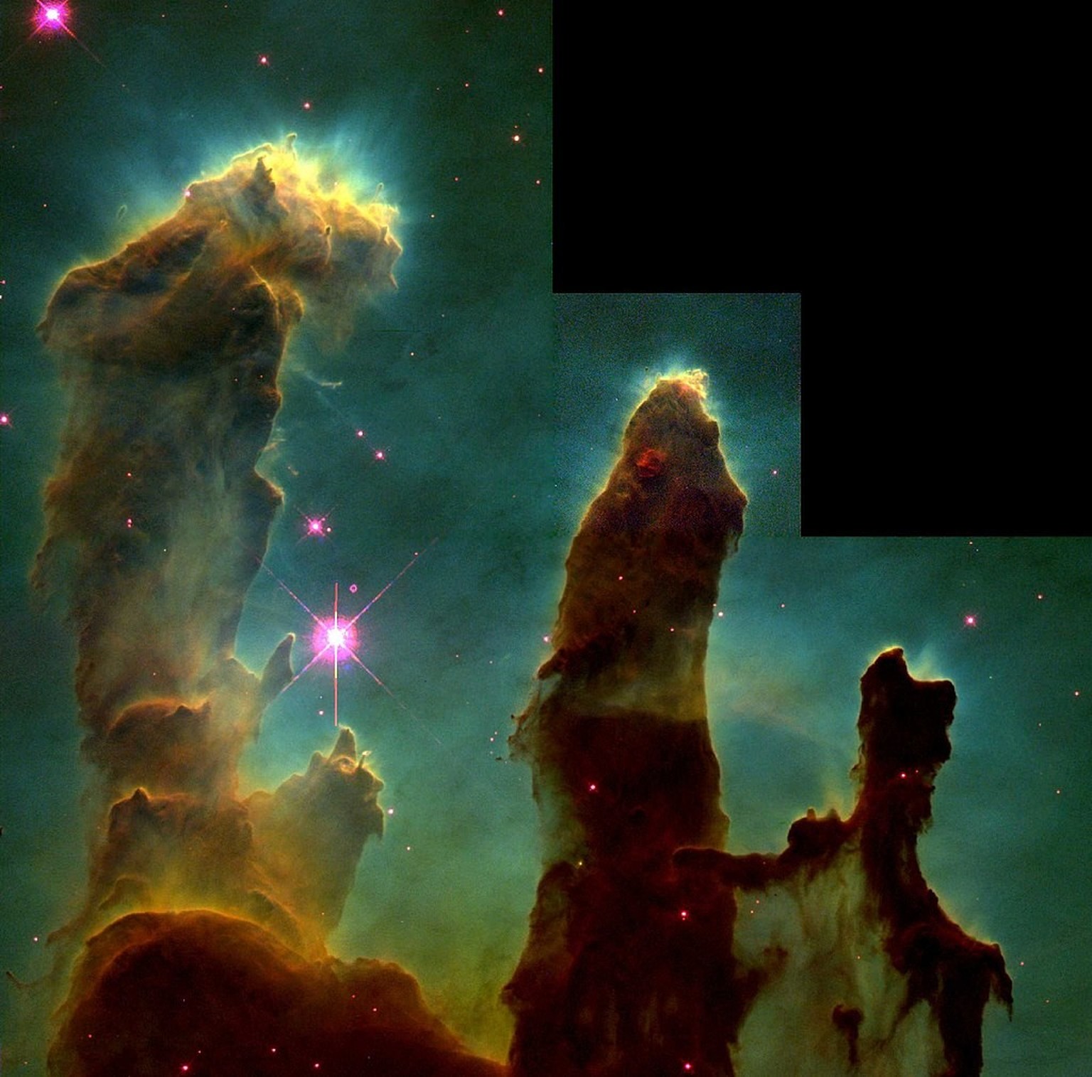 The 1995 Hubble Space Telescope image... 