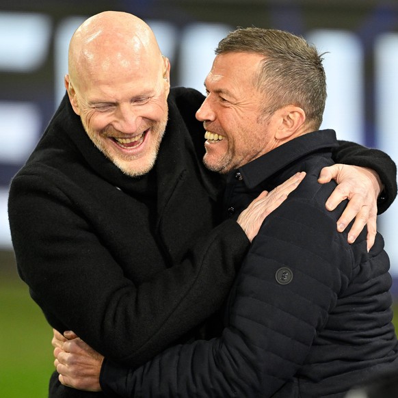 Muenchen, Allianz Arena, 08.04.25, GER, Herren, UEFA Champions League, Saison 2024-2025, Viertelfinale, FC Bayern Muenchen - Inter Mailand Bild: v.li. Matthias SAMMER und Lothar MATTHAEUS UEFA regulat ...
