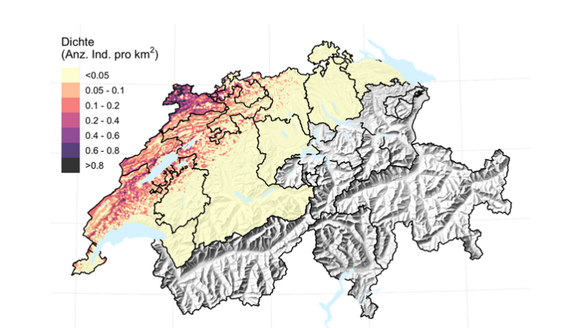 Verbreitung Wildkatzen 2023