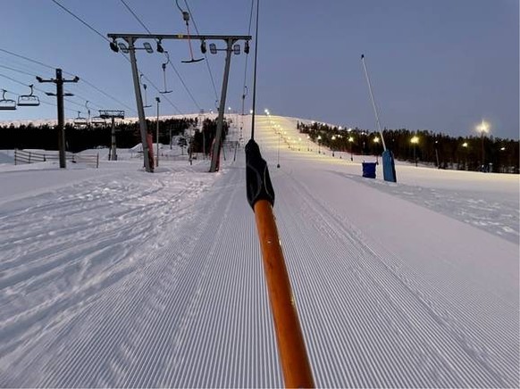 Skilift-Weltrekord von Oliver Kern: Lift 1 in Stöten.