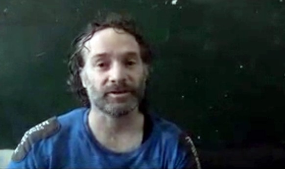 Screenshot aus einem Entführungsvideo.