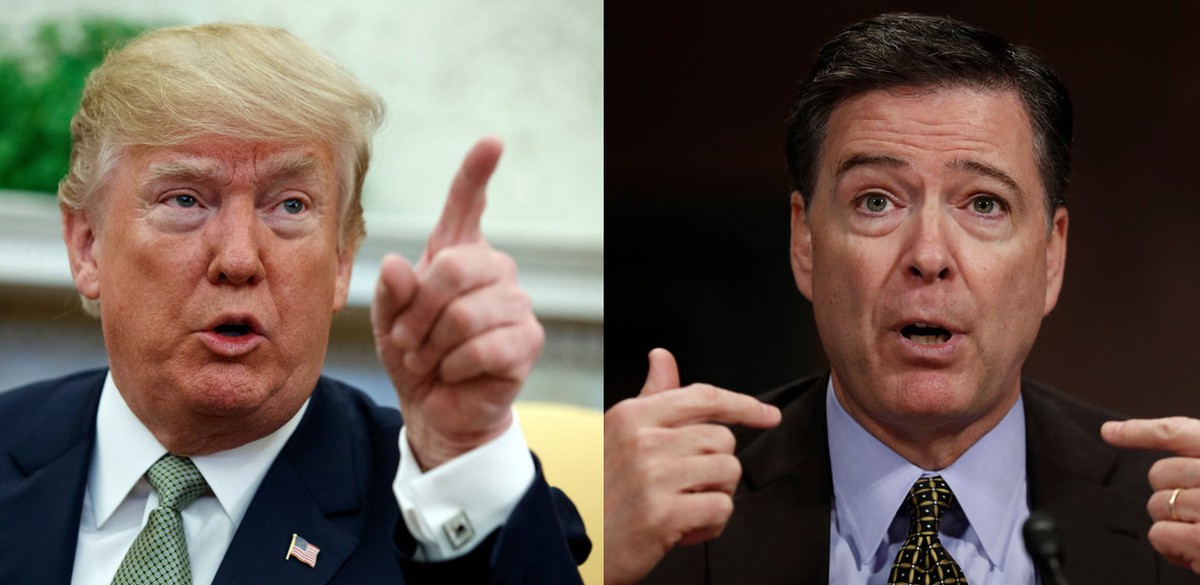 Teilen ordentlich aus: Donald Trump gegen James Comey.