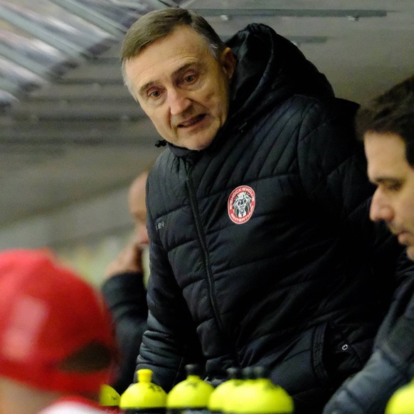 EHC Winterthur Coach Christian Weber SWISS Ice hockey, Eishockey - Swiss League EHC Winterthur vs Sierre Winterthur Deutweg Z