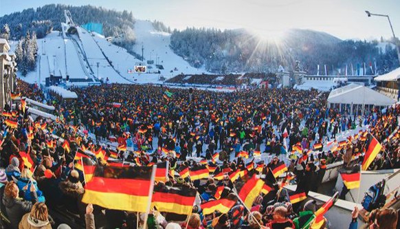 Auf der grossen Olympiaschanze von Garmisch hält Simon Ammann mit 143,5 Meter noch immer den Schanzenrekord.