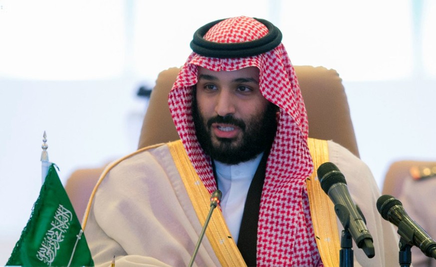 FILE - In this Nov. 26, 2017 file photo released by the state-run Saudi Press Agency, Saudi Crown Prince Mohammed bin Salman speaks at a meeting of the Islamic Military Counterterrorism Alliance in Ri ...